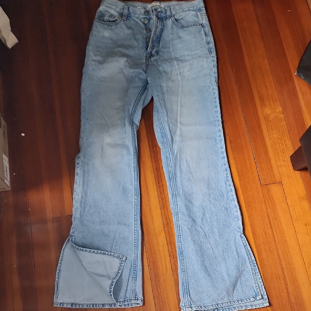 PacSun Blue Flare Wide Leg Jeans